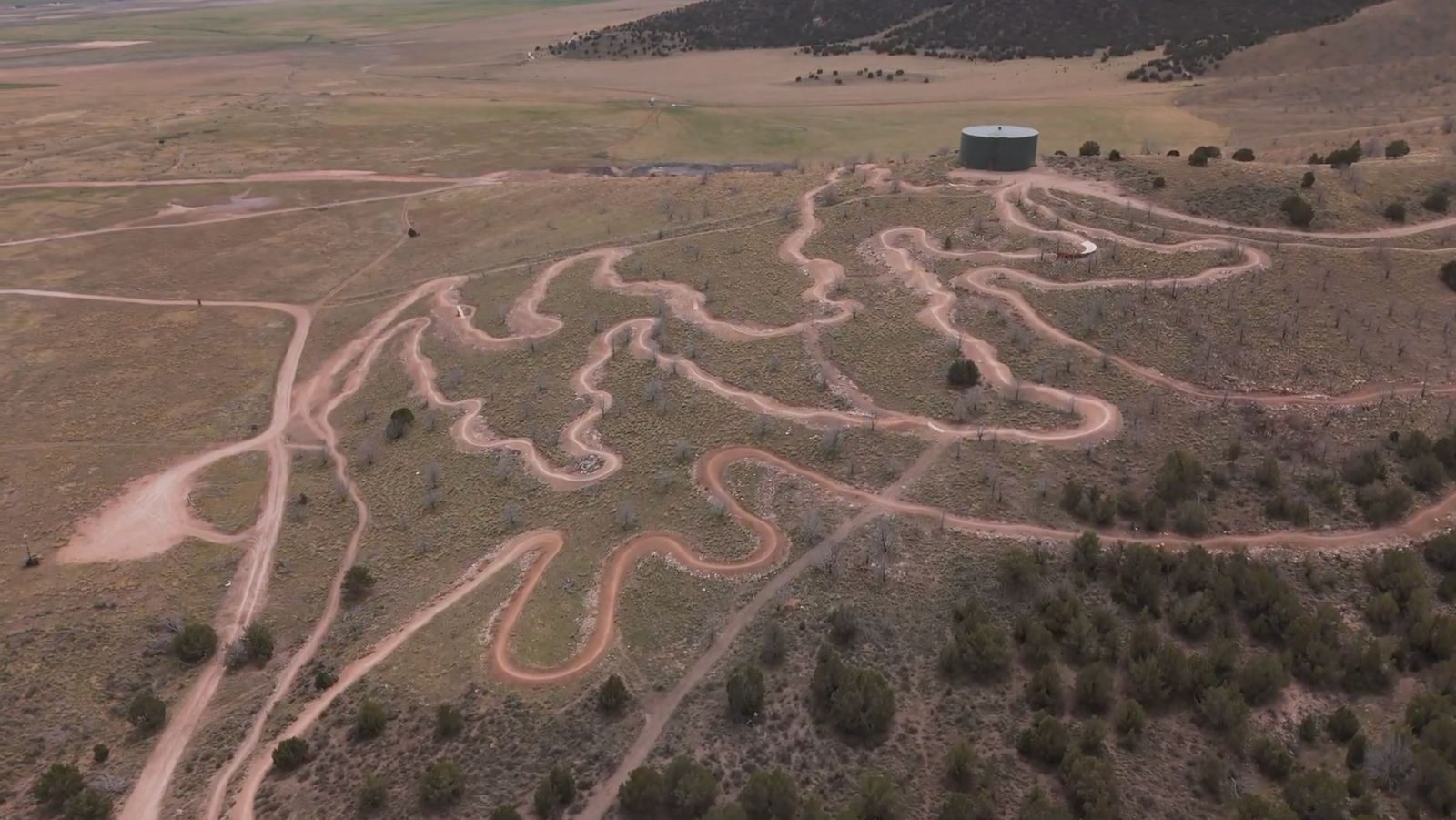 Aerial view of trails at Firefly